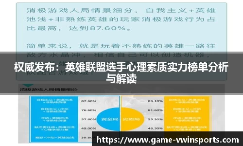 权威发布：英雄联盟选手心理素质实力榜单分析与解读